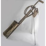 An Early Folding Golf Bag "The Automaton Caddie, Osmonds Patent, Thornhill Works, Leeds"`,
