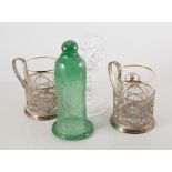 Collection of Victorian rummers, other Victorian glassware,