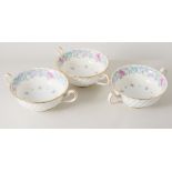 Minton bone china dinner service, Printemps pattern, comprising of 6 each or dinner,