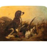 Alfred Morris, Retriever and game, signed and dated 1855, oil on canvas,