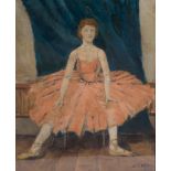 Zadhne Ossip, The Ballerina, signed and dated '27, oil on board, 49 x 40cm.