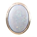 An opal dress ring,