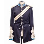 A Northamptonshire Imperial Yeomanry blue Dragoons uniform jacket,