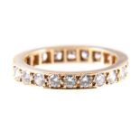 A diamond full eternity ring, twenty-two brilliant cut diamonds,