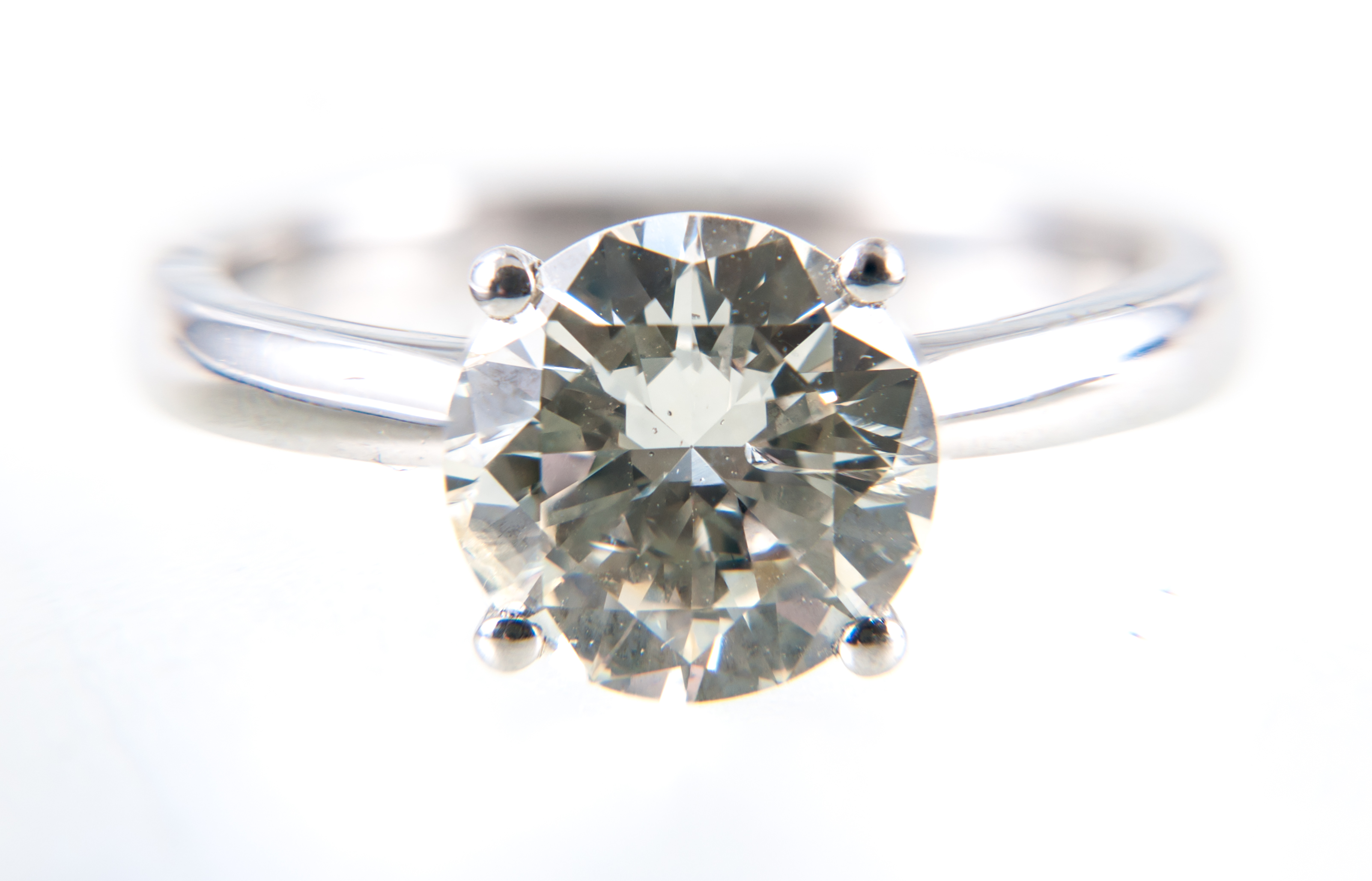 A diamond solitaire ring,