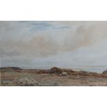 Claude Hayes, 'Studland Bay', signed watercolour,