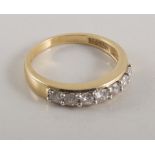 A diamond half eternity ring,