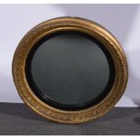 Gilt convex mirror, 65cm.