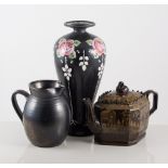 Japanese Imari charger; Victorian Staffordshire wares; Measham Bargeware jug;
