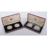 Collection of 925 silver commemorative coins, Royal Mint, boxed with certificates.