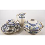 Royal Doulton Merryweather part-dinner service, including tureen, 26cm, dinner plates, jugs,