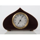 A French mahogany cased mantel clock,