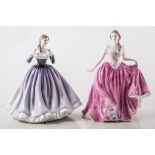 Seven Royal Doulton lady figurines, 'Alison' HN2336, 'Fragrance' HN2334, 'Melissa' HN2407,