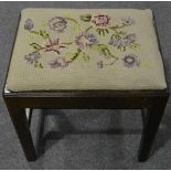 Needlework top stool,