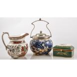 Decorative ceramics, including Wedgwood jugs, and part Denby dinner service, (2 boxes).