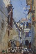 George Owen Wynne Apperley (1884-1960)watercolour,Spanish street scene,signed,7 x 5in.