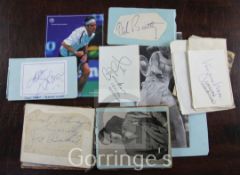 A 1940 / 50's sporting autograph album, principally cricket, football and boxing including Don