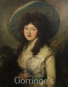 After Gainsboroughoil on canvas,Portrait of Catherine Elizabeth Brockman,30 x 25in.