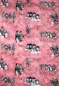 A pair of Stoomweverij Nijverheid 'The Beatles' curtains, 66 x 44in.