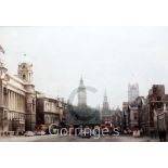 Fred Taylor (1875-1962)watercolour,View of Whitehall,signed,19 x 29in.Note: Probably produced for