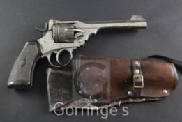 A Webley Mark VI 1916 revolver, with holster and de-activation certificate