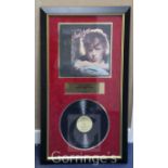 David Bowie. A signed presentation copy of the album Young Americans 1975, with COA, display