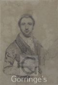 Henry Wyatt (1794-1840)4 drawings,A self portrait, 6 x 4.5in., two figure studies and a study of a