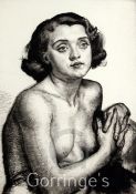 Dame Laura Knight (1877-1970)etching,Lilian,signed in pencil, 1 of 50 proofs,overall 18.25 x 12.