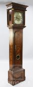 John Naishbourn of Gloucester. An early 18th century eight day longcase clock, the 12 inch square