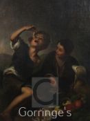 After Murillooil on canvas,Boys eating fruit,28.5 x 23in.