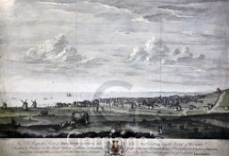 Canot After James Lambertcoloured engraving,A Prospective View of Brighthelmston,16 x 24in.