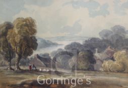 Robert Taylor Pritchett (1827-1907)watercolour,North Wind No. 1, signed monogram, 8 x 6.5in. and