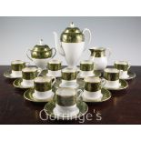 A Wedgwood Florentine coffee set, settings for ten persons, (23)