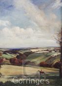 Raoul Millais (1901-1999)oil on canvas,Out on the Downs,signed and dated '30,17 x 30in.