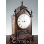 Grant of Fleet Street, London. A Regency mahogany bracket clock, in gothic arched case with