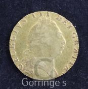 A George III gold guinea, 1794, Fifth head, VF