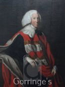 18th century English Schooloil on canvas,Portrait of John Gore, 1st Baron Annaly, Lord Chief Justice