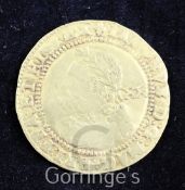 A James I gold Laurel, Third Coinage (1619-1625), fourth laureate and draped bust left, straight