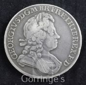 A George I silver crown, 1716, good Fine