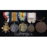 Captain Walter Kerr. A collection of medals including Royal Canadian Humane Association 1909