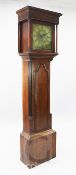 William Parkinson of Lancaster. A George III mahogany banded oak eight day longcase clock, the 12