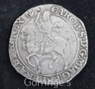 A Charles I silver half crown, 1641-43, type 4, m.m. triangle in a circle, Fine