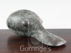 § Guy Taplin (1939-)bronze,Goose Head II - 1998,inscribed signature, title, stamp and number 4/25,