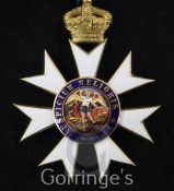 The Most Distinguished Order of St Michael and St George K.C.M.G, Knight Commander's neck badge,