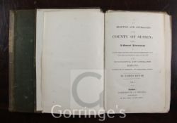 Sussex Books: A quantity including Rouse, J. - Beauties and Antiquities of Sussex, 2 vols, cloth [