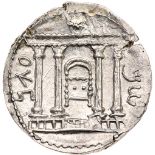 Bar Kochba Revolt. Silver Sela (14.60 g), 132-135 CE. Year 2 (133/4 CE). 'Shim'on', tetrastyle