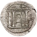 Bar Kochba Revolt. Silver Sela (14.50 g), 132-135 CE. Year 1 (132/3 CE). 'Jerusalem', tetrastyle