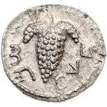 Bar Kochba Revolt. Silver Zuz (3.21 g), 132-135 CE. Undated, attributed to year 3 (134/5 CE). '