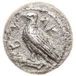 Sicily, Akragas. Silver Obol (0.63 g), ca. 470-420 BC. AK-RA, eagle standing left. Reverse: Crab;