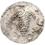 Judaea, Bar Kochba Revolt. Silver Zuz (3.34 g), 132-135 CE. Undated, attributed to year 3 (134/5